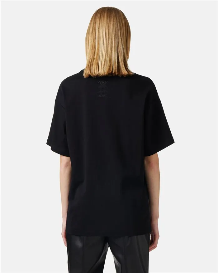 Women TSHIRTS AND TOPS Iceberg Tshirt With Iceberg Monogram Women TSHIRTS AND TOPS Iceberg Tshirt With Iceberg Monogram