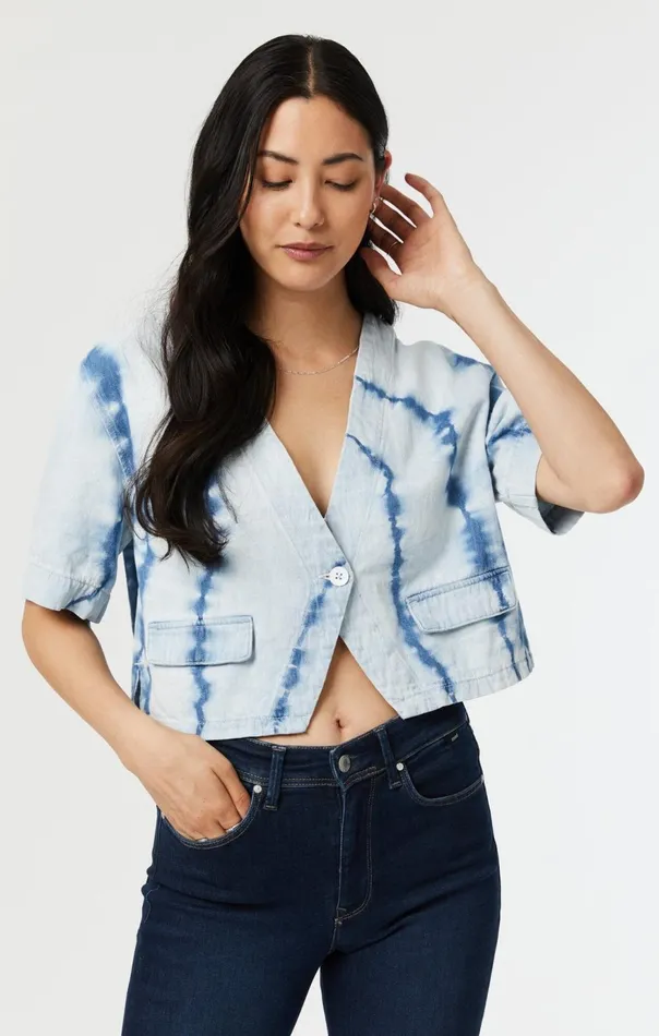 Women Tie Dye Shirt In Indigo Mavi Jeans Shirts