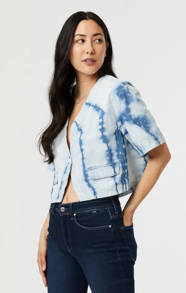 Women Tie Dye Shirt In Indigo Mavi Jeans Shirts Women Tie Dye Shirt In Indigo Mavi Jeans Shirts