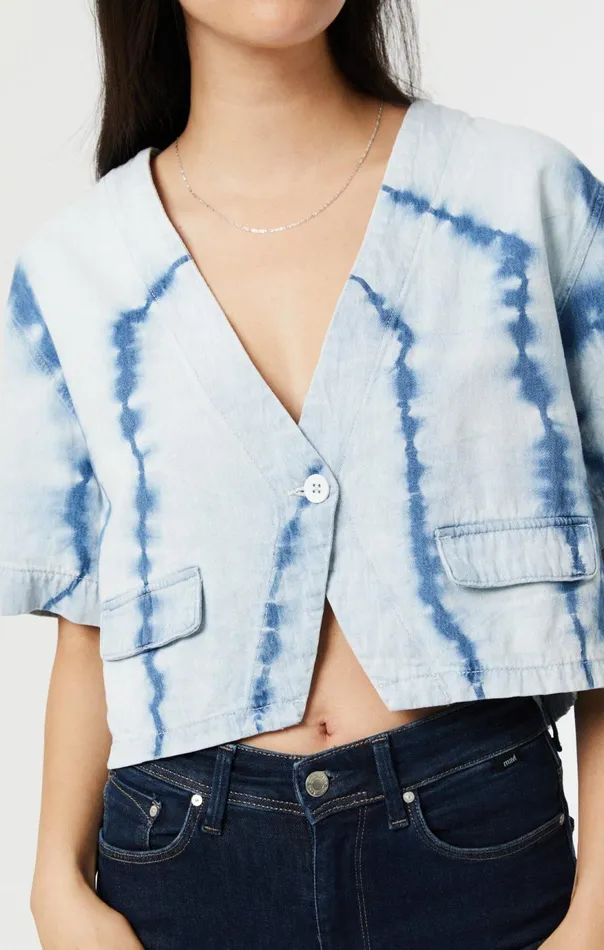 Women Tie Dye Shirt In Indigo Mavi Jeans Shirts Women Tie Dye Shirt In Indigo Mavi Jeans Shirts
