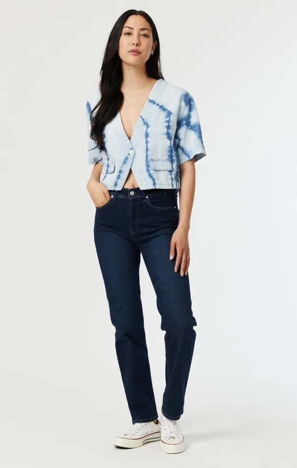 Women Tie Dye Shirt In Indigo Mavi Jeans Shirts Women Tie Dye Shirt In Indigo Mavi Jeans Shirts