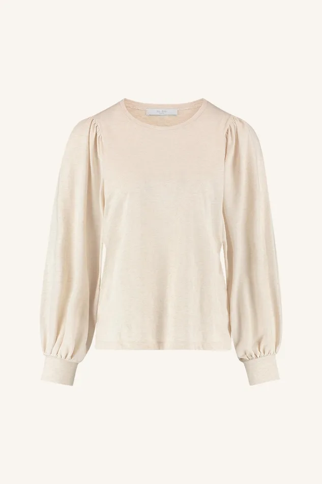 Women Tops and Shirts Bybar Jojo Jersey Top Oyster Melee Women Tops and Shirts Bybar Jojo Jersey Top Oyster Melee