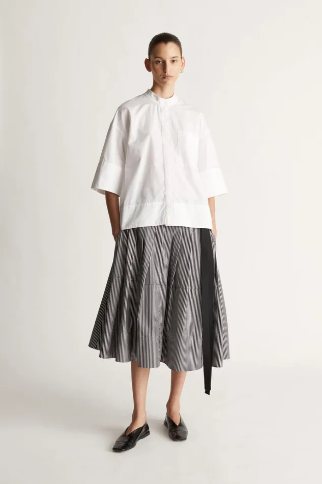 Women Tops And Shirts Lee Mathews Evette SS Shirt White