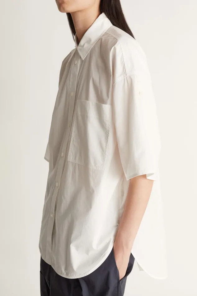 Women Tops And Shirts Lee Mathews LM Poplin SS Shirt Natural