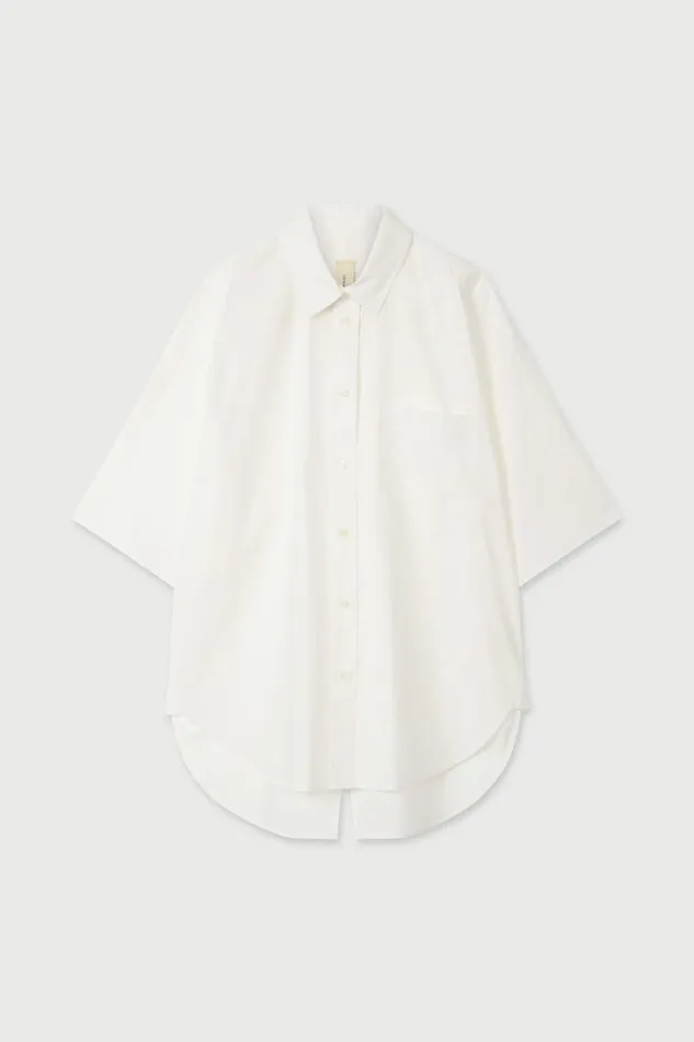 Women Tops And Shirts Lee Mathews LM Poplin SS Shirt Natural