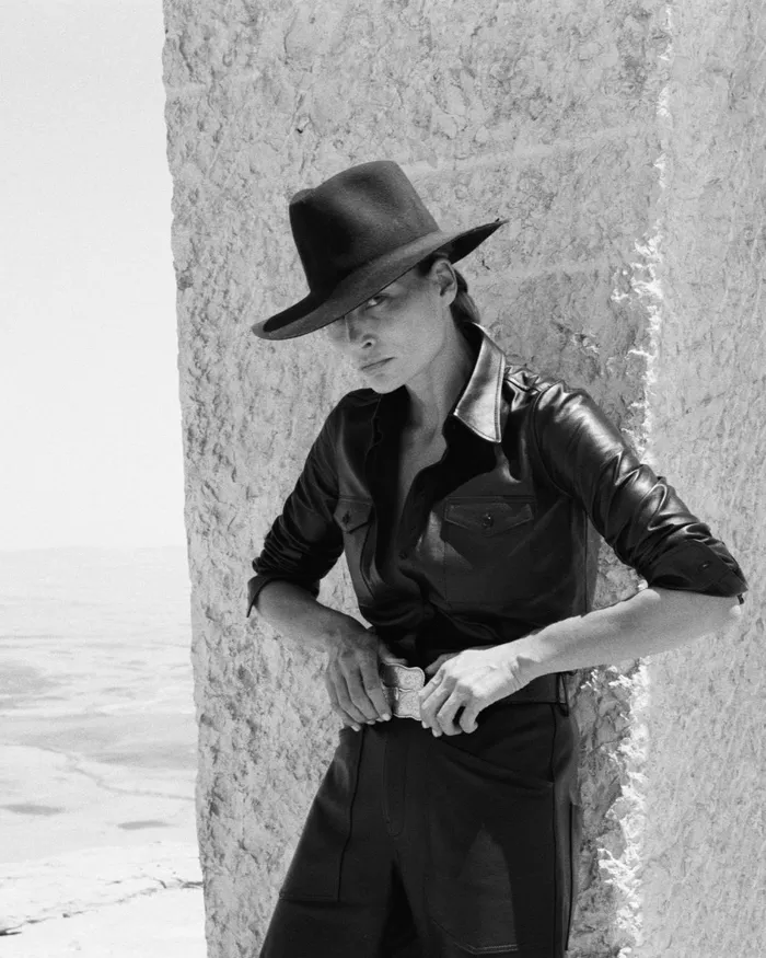 Women Tops Nili Lotan AVA LEATHER SHIRT Black