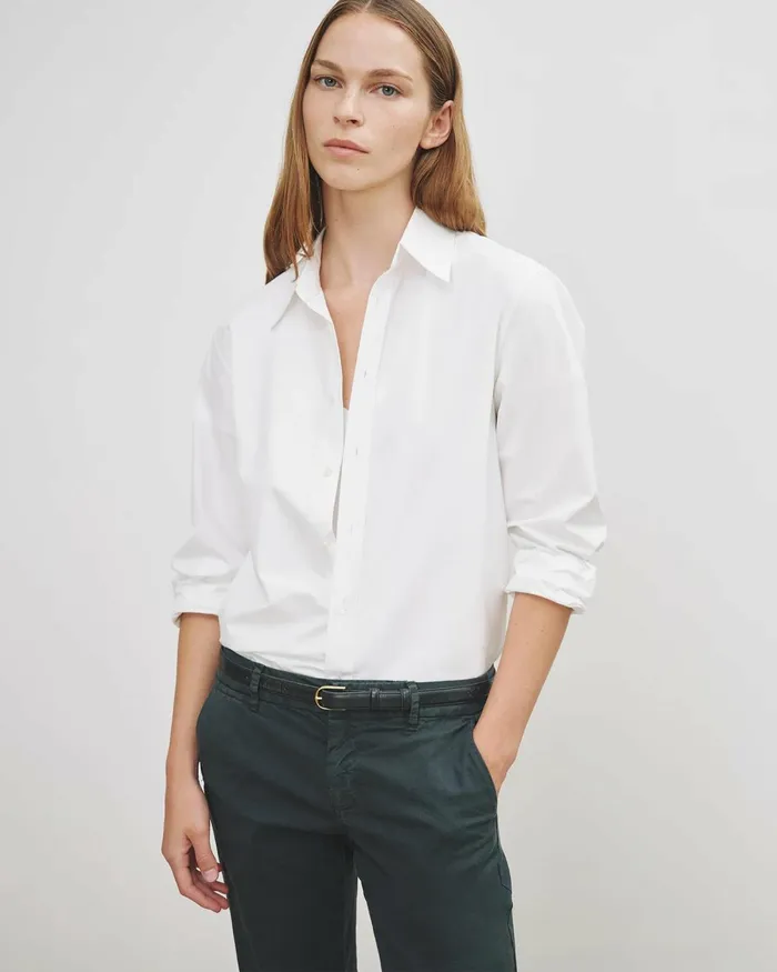Women Tops Nili Lotan RAPHAEL SHIRT Black