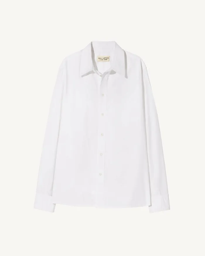 Women Tops Nili Lotan RAPHAEL SHIRT Black