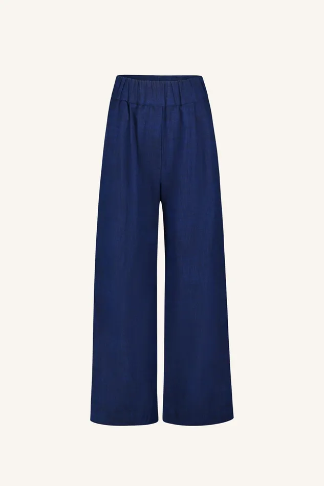 Women Trousers Bybar Benji Twill Pants Kingsblue