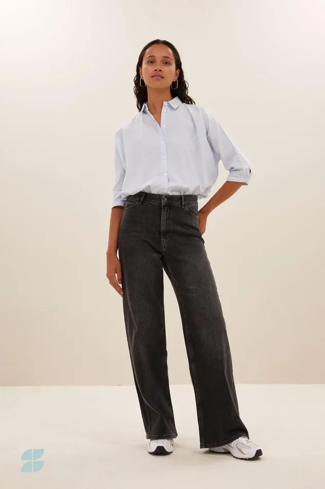 Women Trousers Bybar Lina Pant Dark Grey
