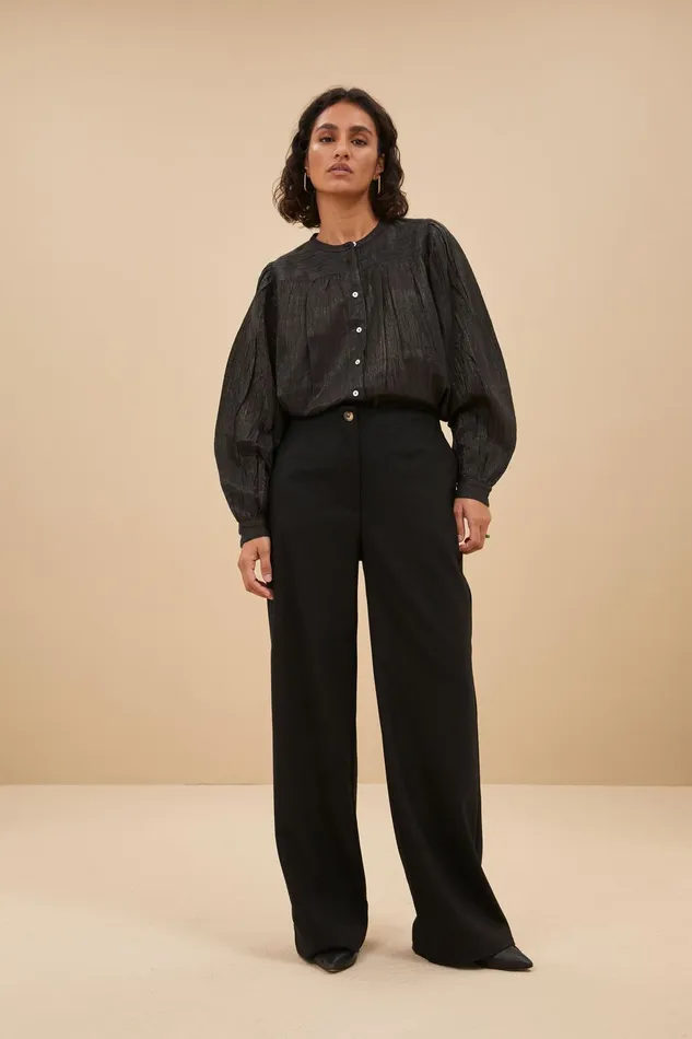 Women Trousers Bybar Odin Classy Pants Jet Black