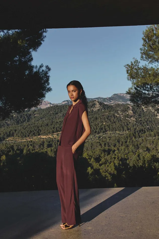 Women Trousers Bybar Robyn Viscose Pants Pecan Women Trousers Bybar Robyn Viscose Pants Pecan