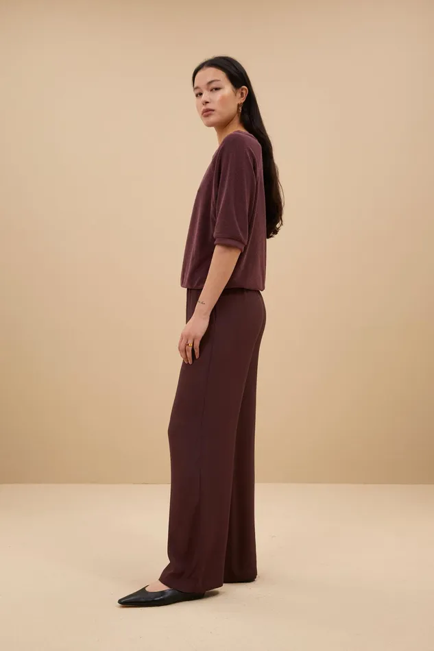 Women Trousers Bybar Robyn Viscose Pants Pecan Women Trousers Bybar Robyn Viscose Pants Pecan