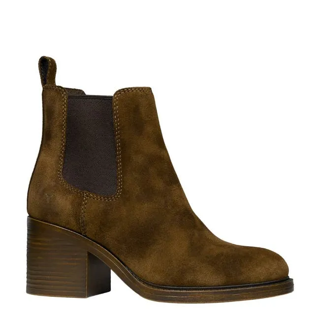 Women Varsity Tan Suede Boots Windsor Smith Boots
