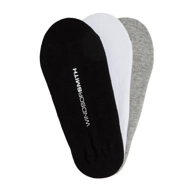 Women Women039s Invisible Sock 3pk Multi Color Windsor Smith Socks