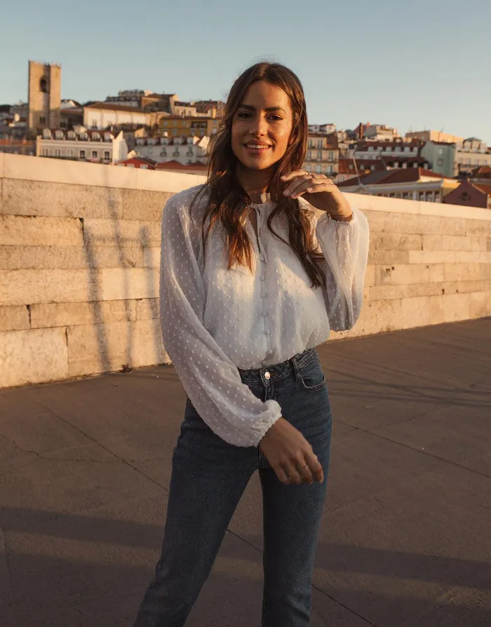 Women Womens Ivory Tie Collar Shirred Dobby Blouse Ivory Threadbare Blouses and Shirts Women Womens Ivory Tie Collar Shirred Dobby Blouse Ivory Threadbare Blouses and Shirts