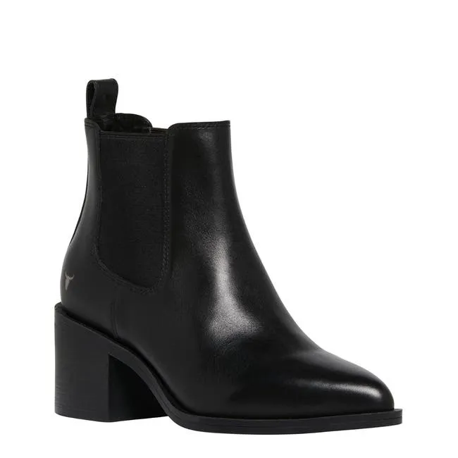 Women Wonder Black Leather Boots Windsor Smith Boots