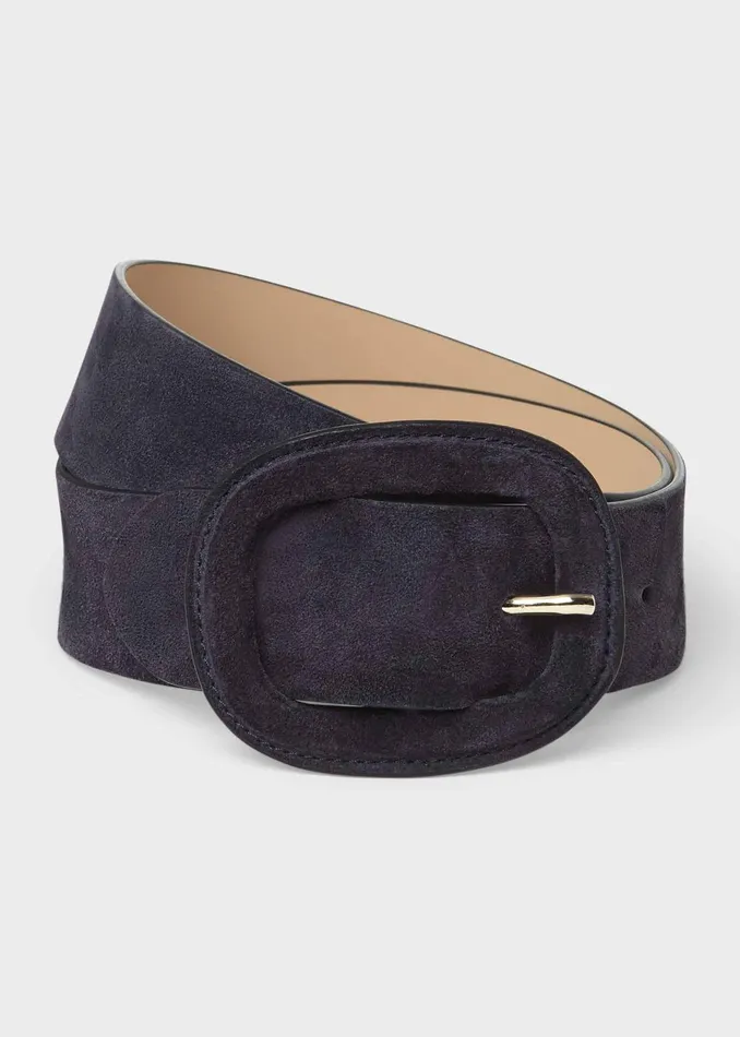 Womens Abbie Suede Belt Navy Hobbs Belts Gift Ideas