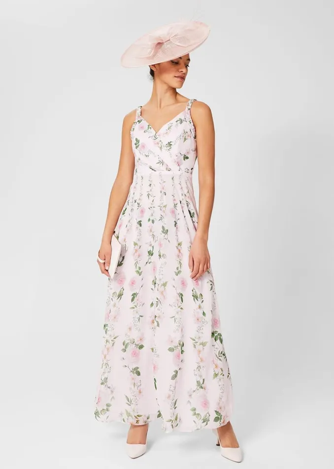 Womens Catherine Silk Floral Maxi Dress Pale Pink Multi Hobbs Dresses Gift Ideas Womens Catherine Silk Floral Maxi Dress Pale Pink Multi Hobbs Dresses Gift Ideas