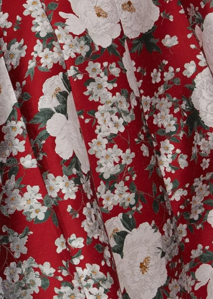 Womens Dora Jacquard Coat Red Multi Hobbs Coats and Jackets Popular