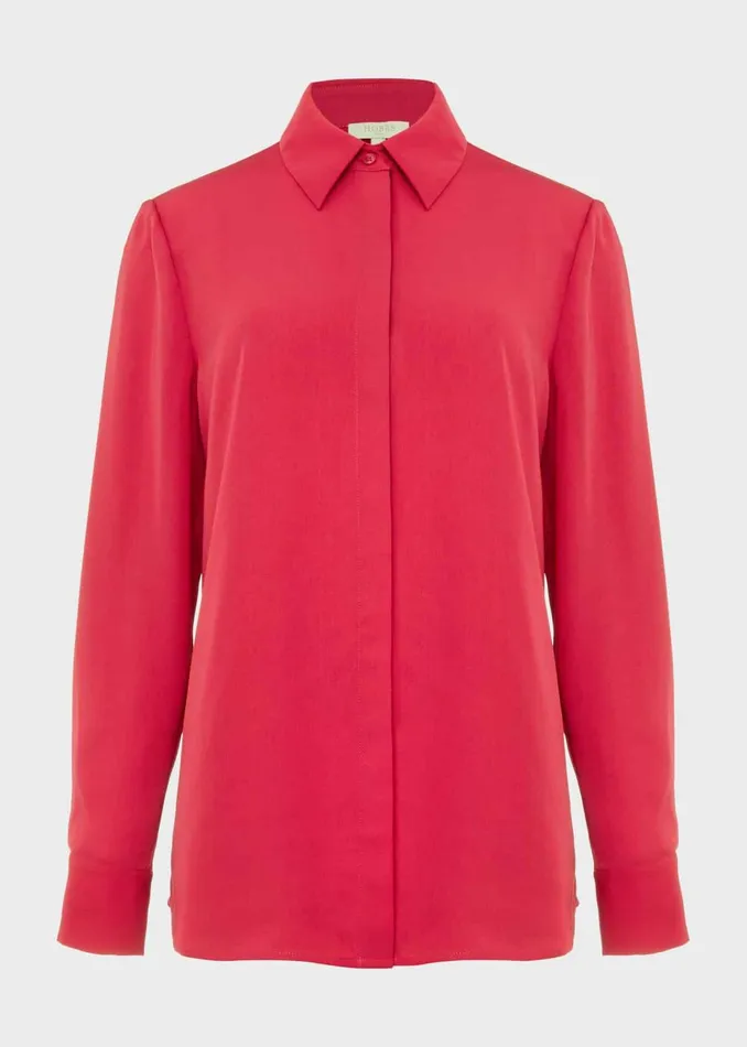 Womens Eva Shirt Fuchsia Pink Hobbs Tops Casaul