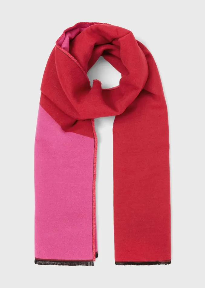 Womens Everly Scarf Pink Red Hobbs Scarves Gift Ideas