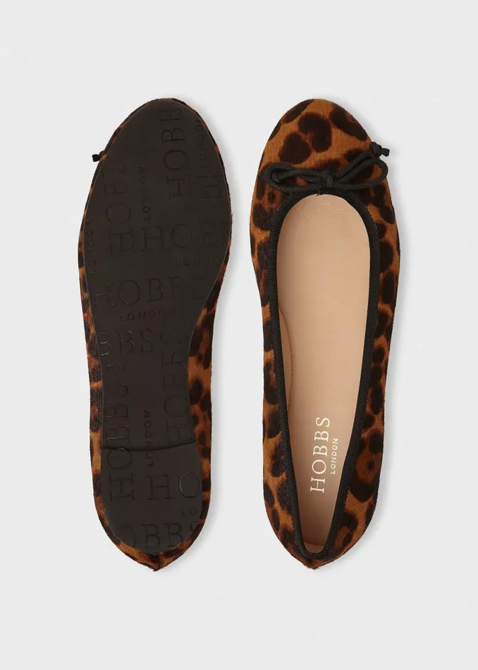 Womens Flo Ballerina Leopard Hobbs Ballerinas