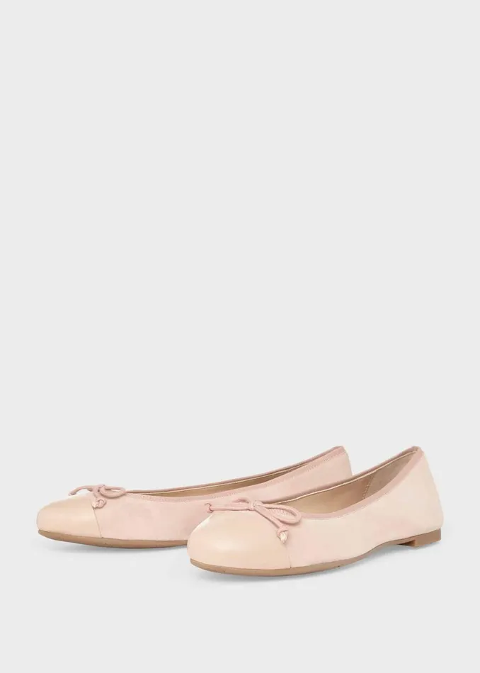 Womens Flo Suede Ballerinas Fawn Pink Hobbs Flats and Pumps Gift for Friend