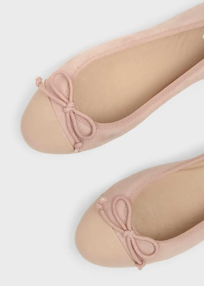 Womens Flo Suede Ballerinas Fawn Pink Hobbs Flats and Pumps Gift for Friend