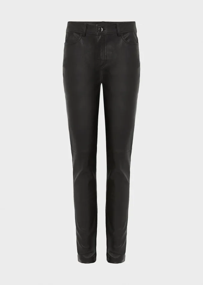Womens Gia Stretch Leather Jean Black Hobbs Trousers