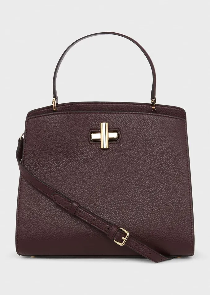 Womens Highland Leather Crossbody Bag Wine Hobbs Bags Gift for Friend