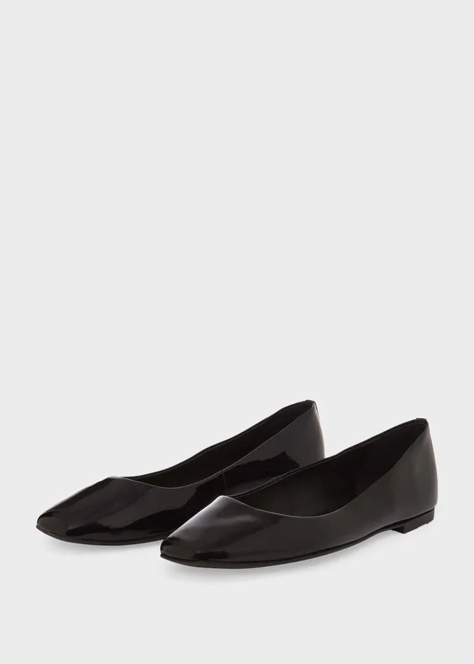 Womens Jemma Patent Ballerinas Black Hobbs Flats and Pumps Cheap On Sale