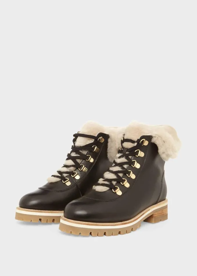 Womens Kaden Leather Ankle Boots Black Hobbs Ankle Boots Cheap On Sale