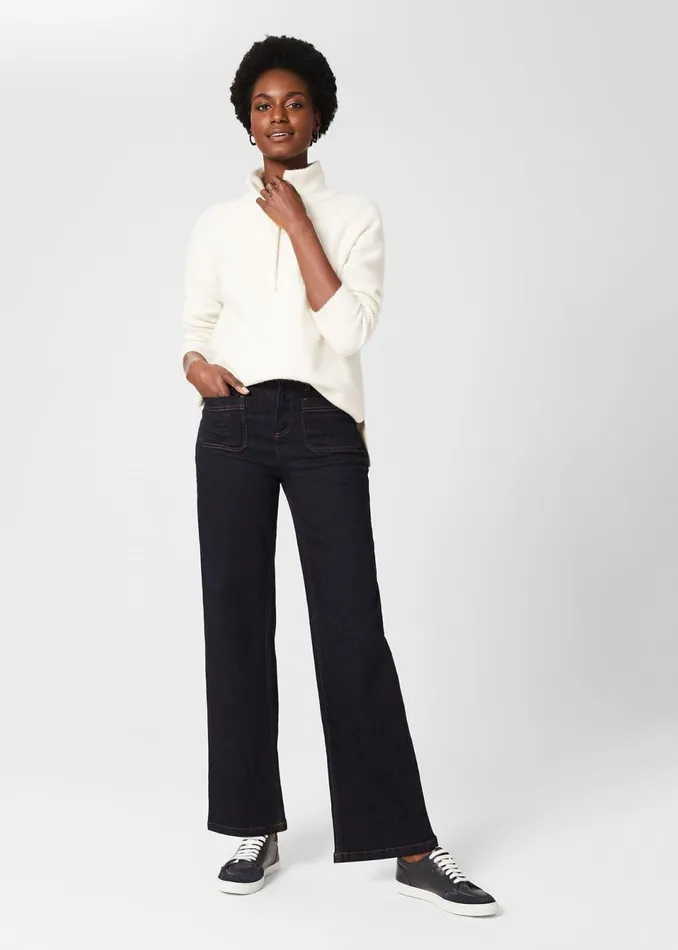 Womens Karis Wide Leg Jeans Indigo Hobbs Jeans Gift for Friend