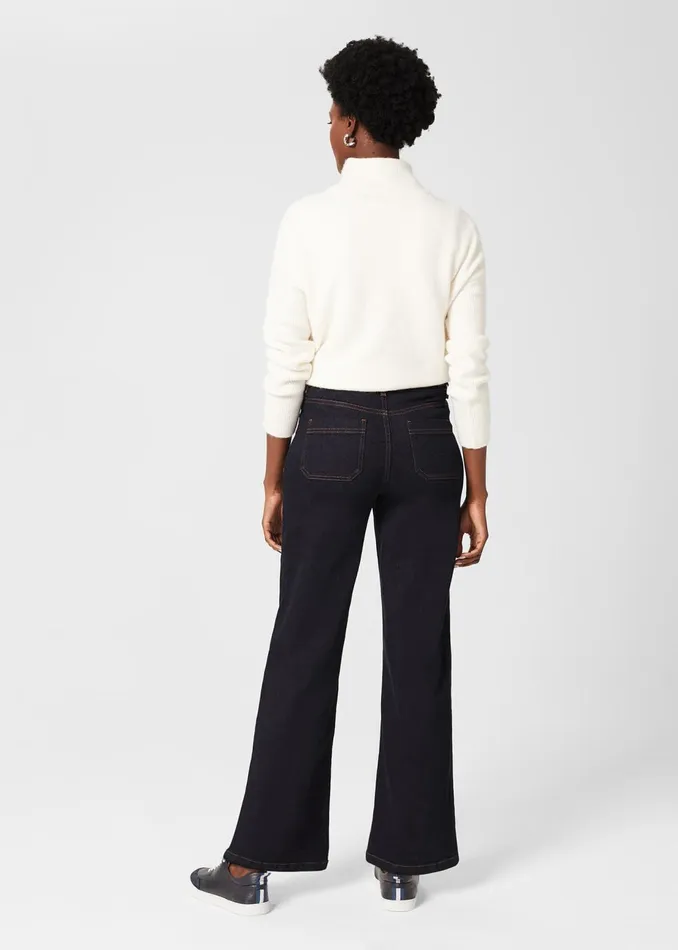 Womens Karis Wide Leg Jeans Indigo Hobbs Jeans Gift for Friend