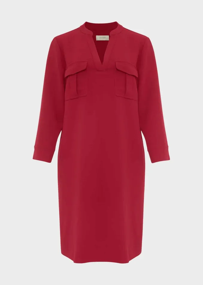 Womens Katelena Tunic Dress Berry Pink Hobbs Dresses Popular