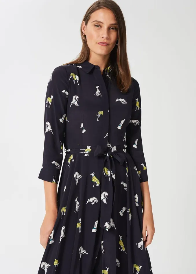 Womens Lainey Dress Navy Multi Hobbs Dresses Near Me