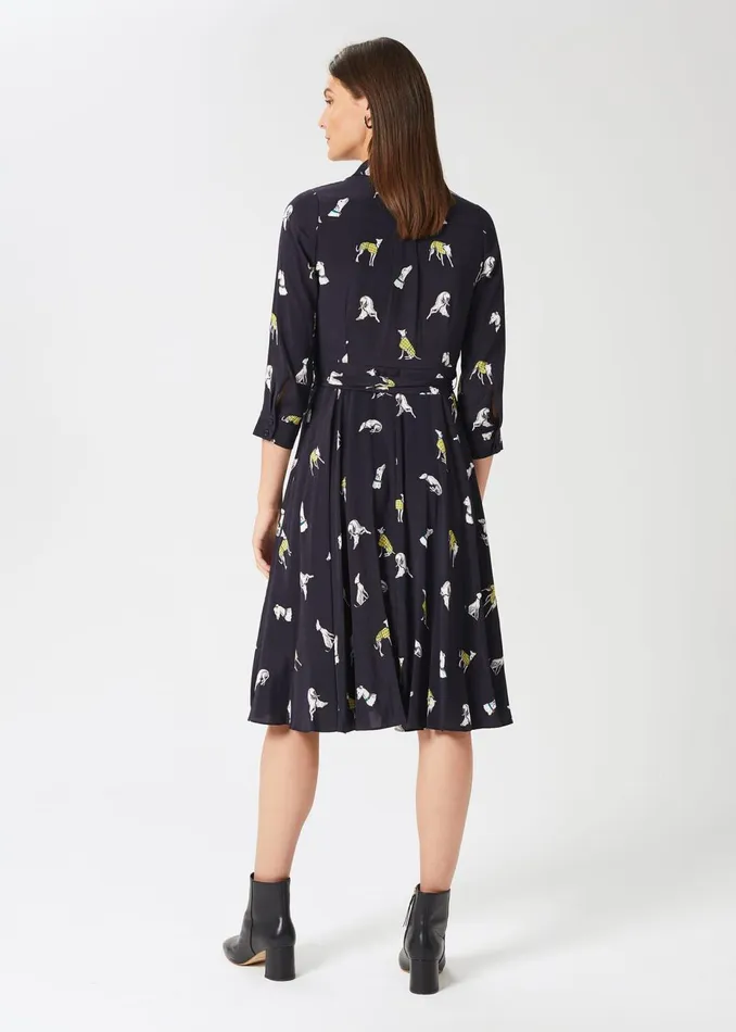 Womens Lainey Dress Navy Multi Hobbs Dresses Near Me