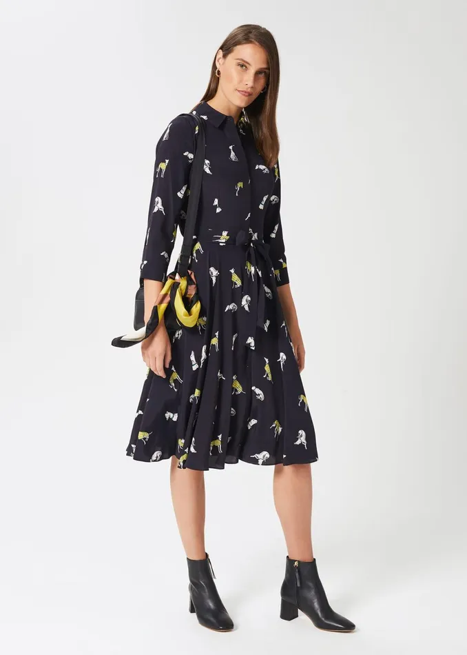 Womens Lainey Dress Navy Multi Hobbs Dresses Near Me