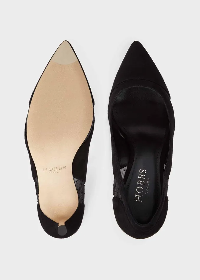 Womens Layla Leather Court Shoes Black Hobbs Court Shoes Near Me