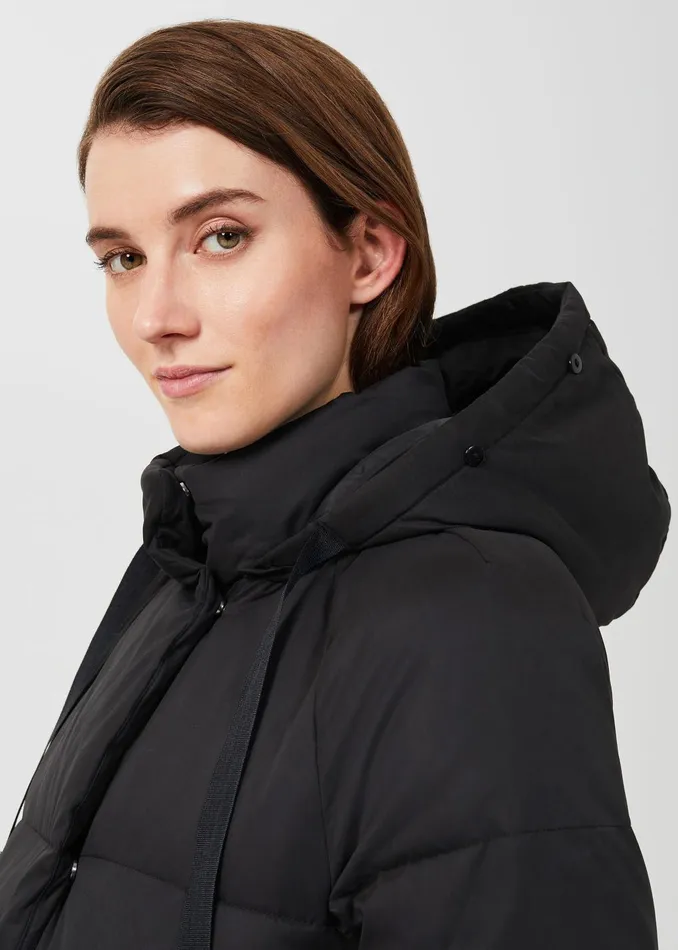 Womens Lexie Puffer Jacket With Hood Washed Black Hobbs Coats and Jackets On Sale