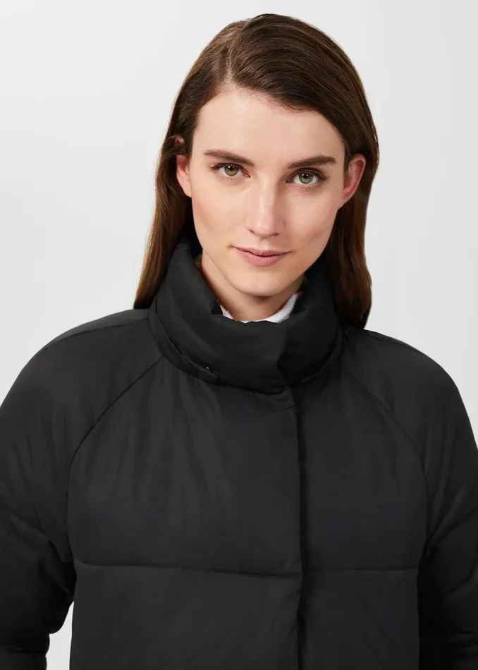 Womens Lexie Puffer Jacket With Hood Washed Black Hobbs Coats and Jackets On Sale