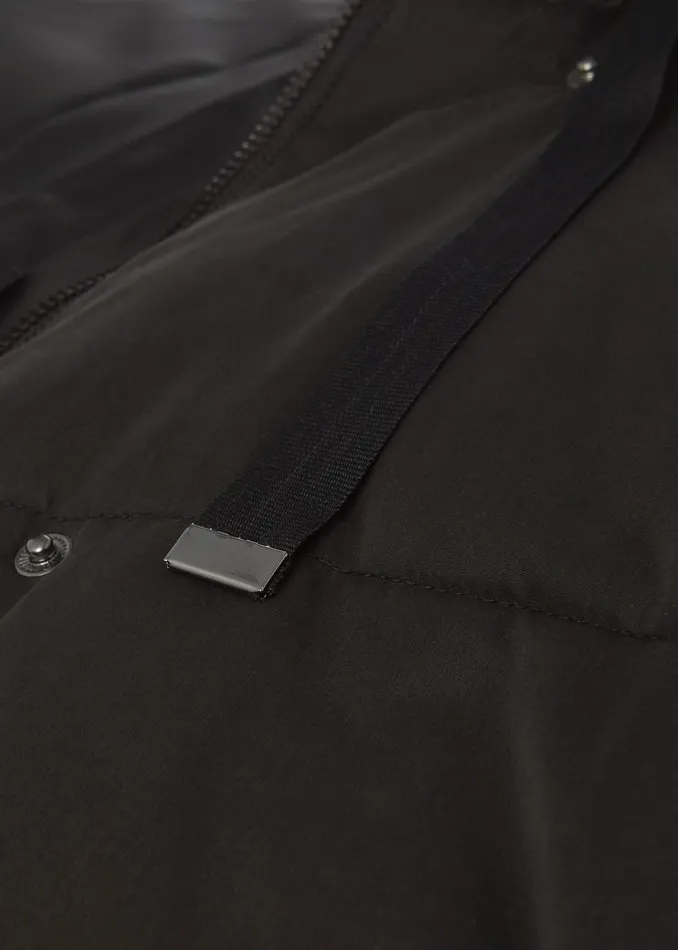 Womens Lexie Puffer Jacket With Hood Washed Black Hobbs Coats and Jackets On Sale