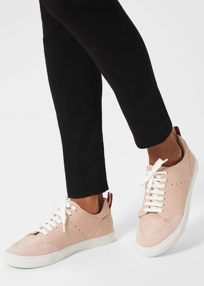 Womens Liberty Leather Trainers Pale Pink Hobbs Trainers Casaul
