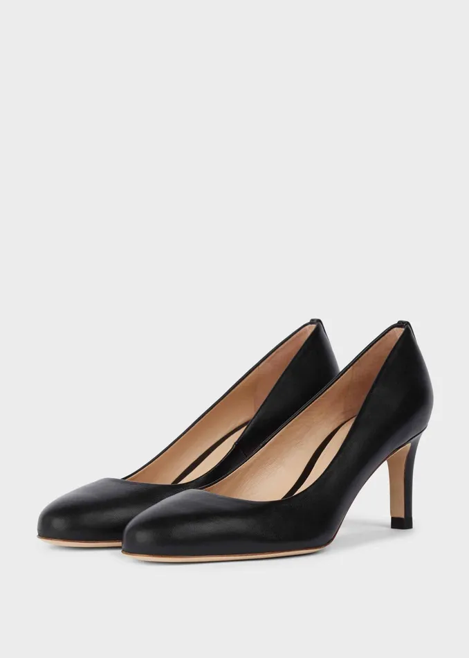 Womens Lizzie Leather Stiletto Court Shoes Black Hobbs Heels Cheap On Sale