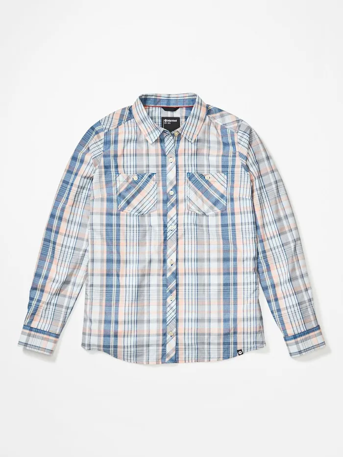 Womens LongSleeve Shirts Marmot Aella LongSleeve Shirt Classic Blue