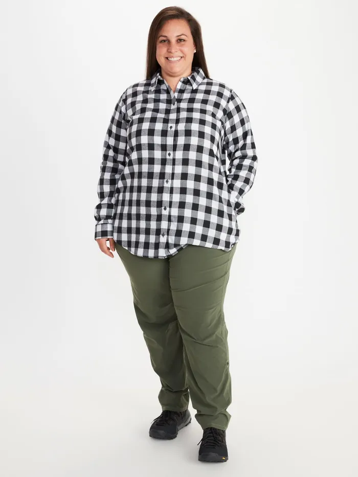 Womens LongSleeve Shirts Marmot Nicolet Lightweight LongSleeve Flannel Shirt Plus Dream State