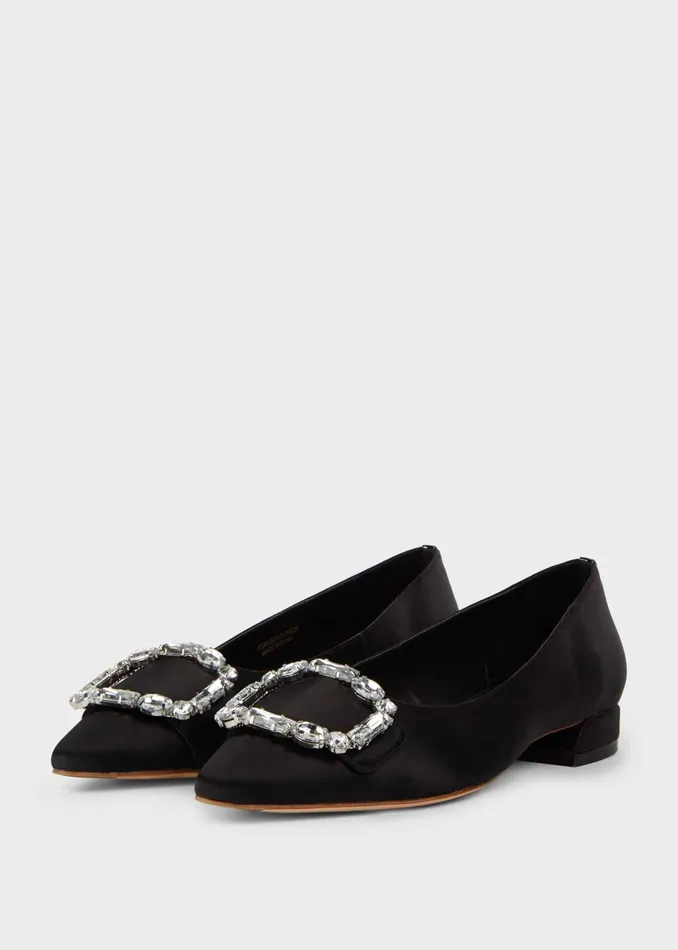 Womens Lucinda Flat Shoes Black Hobbs Flats and Pumps Popular
