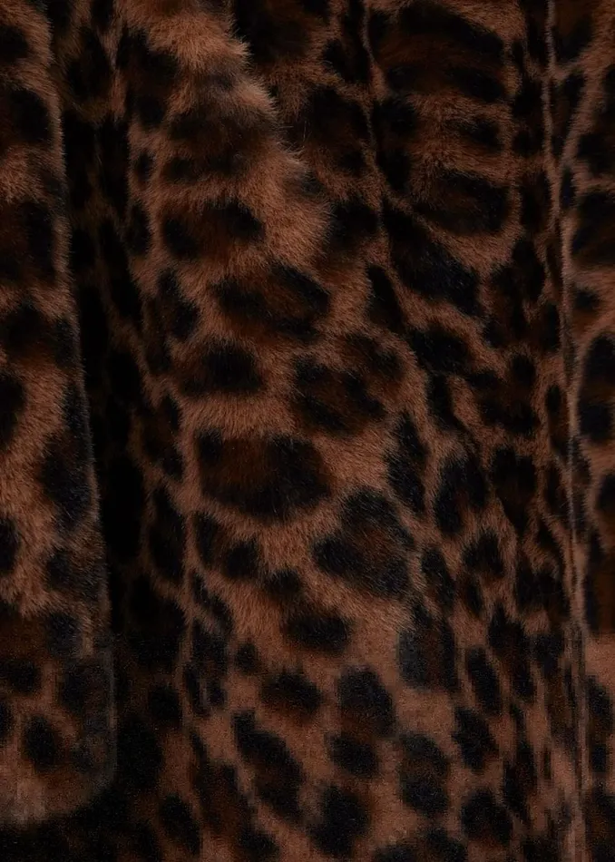 Womens Maddox Faux Fur Coat Camel Multi Hobbs Coats and Jackets Casaul