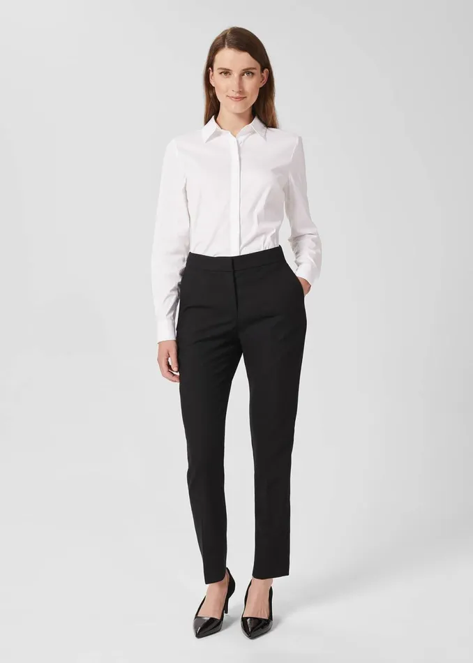 Womens Petite Gael Trousers Black Hobbs Trousers
